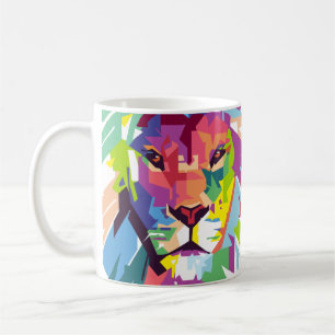 Mug Tête de lion   Art moderne