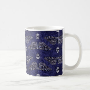 Mug Tête de mort tombée Tête de mort et crâne