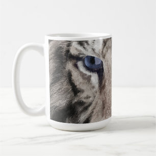 Mug Tête de Tigre Blanc Esthétique Faunique