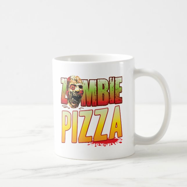 Mug Tête de zombi de pizza (Droite)