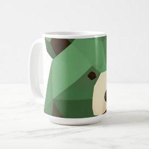 Mug Tête d'ours géométrique Low Poly