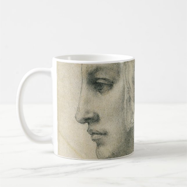Mug Tête idéale d'une femme de Michel-Ange (Gauche)