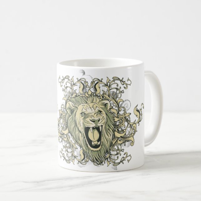 Mug Tête Lion Arts visuels (Devant droit)