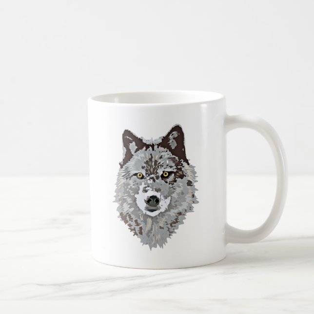 Mug Tête stylisée de loup (Droite)
