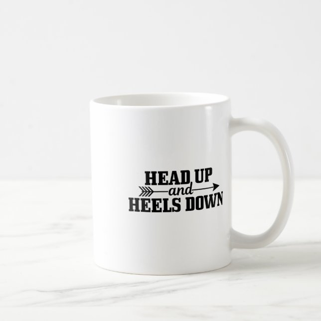 Mug Tête vers le haut &amp ; talons vers le bas Horseb (Droite)