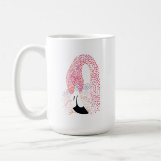 Mug Têtes de Flamant rose de couleur graphique Flamant