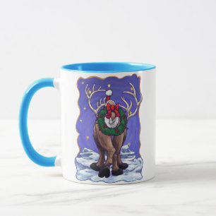Mug Têtes et Tails Festive Reindeer Holiday