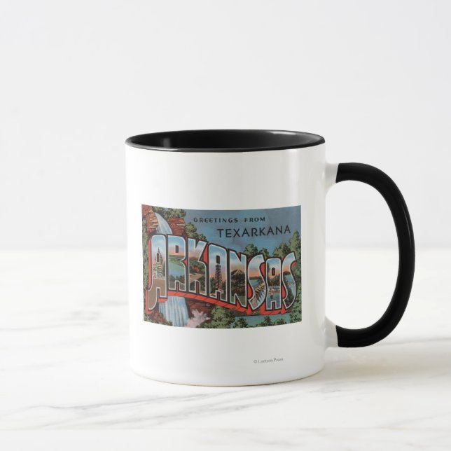 Mug Texarkana, Arkansas (Scène des chutes d'eau) (Droite)