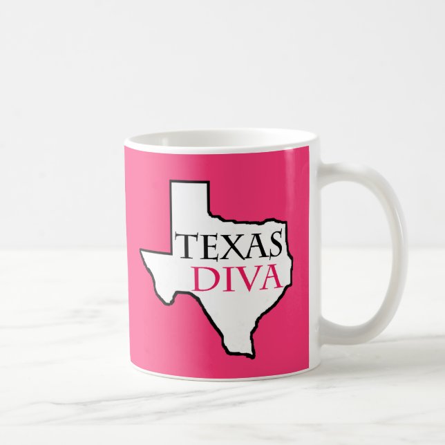 Mug Texas Diva - G.R.I.T. = Filles Élevées Au Texas (Droite)