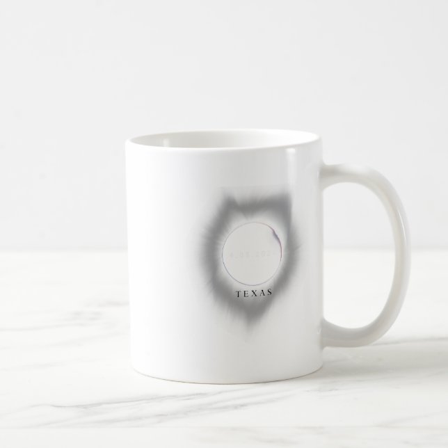 Mug Texas Eclipse 4.08.24 Total Solar Eclipse 2024 Tex (Droite)