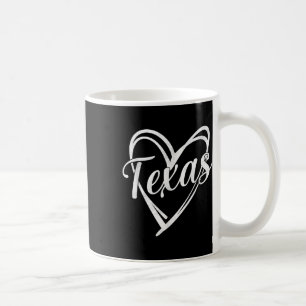 Mug Texas Heart Name Design Retro Style Graphisme Homm