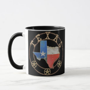 Mug Texas Map Barn Art