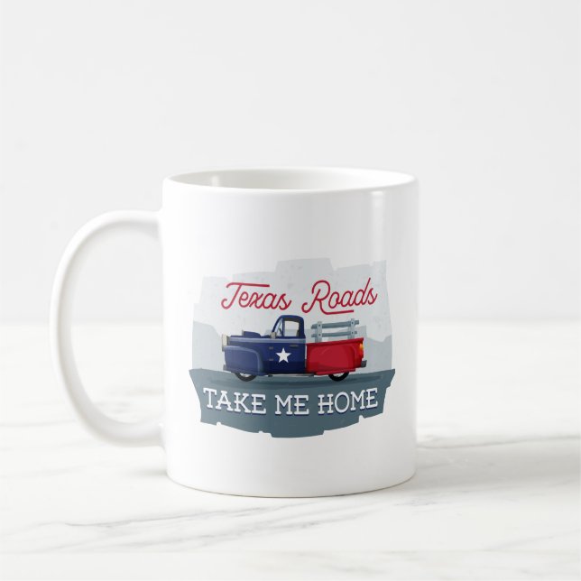Mug Texas Roads, ramenez-moi chez moi (Gauche)