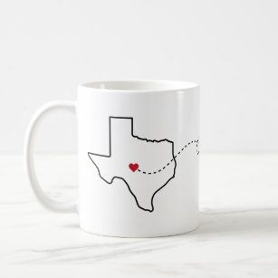 Mug Texas to California - Heart2Heart