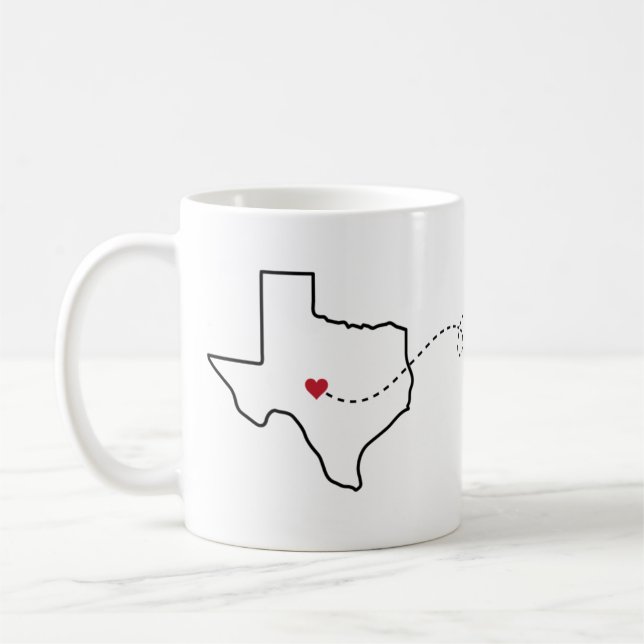 Mug Texas to California - Heart2Heart (Gauche)