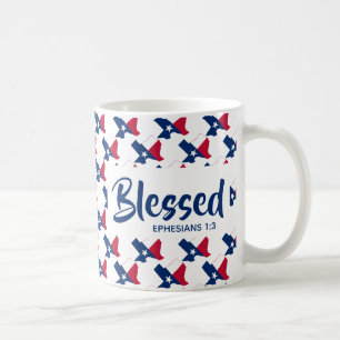 Mug TEXAS USA Christian Blessed Scripture