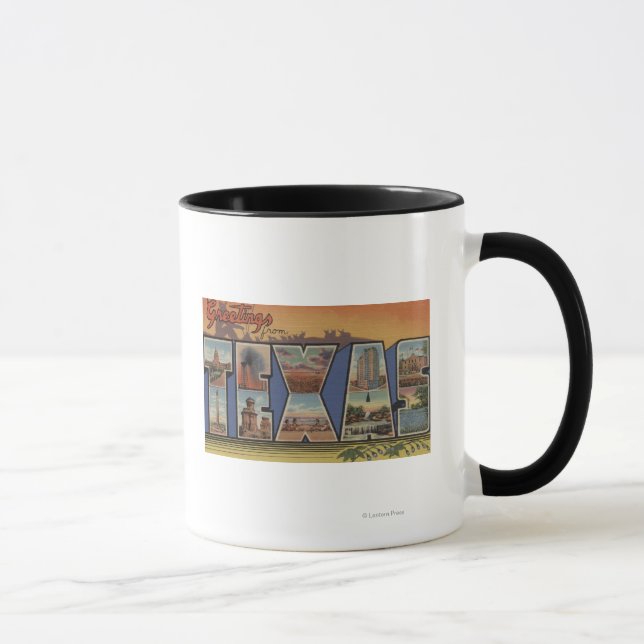 Mug TexasGrandes lettres Scènes 3 (Droite)