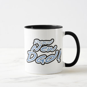 Mug Texte bleu/noir Fière Nouveau père