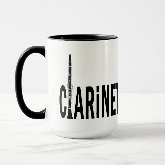 Mug Texte Clarinet (Gauche)