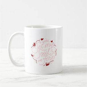 Mug Texte d'amour rose