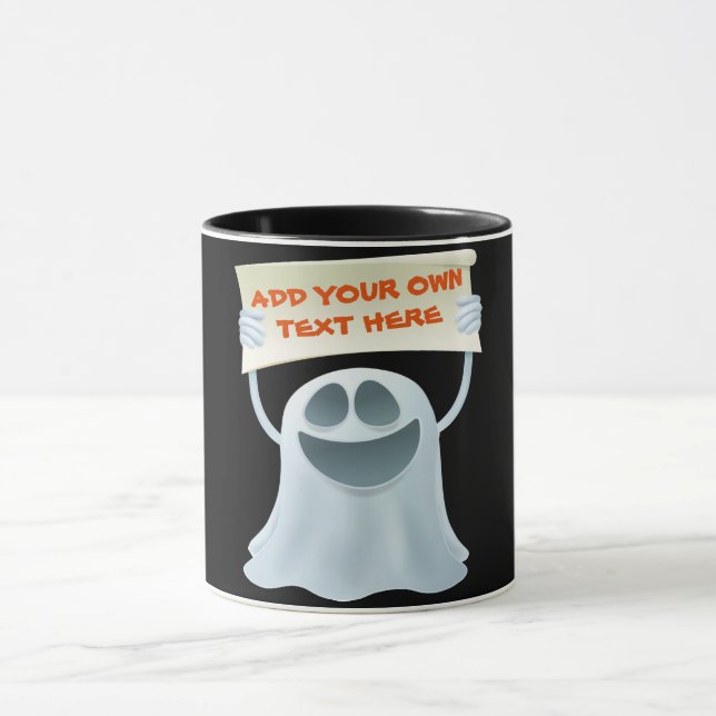 Mug Texte d'attente du fantôme (Centre)
