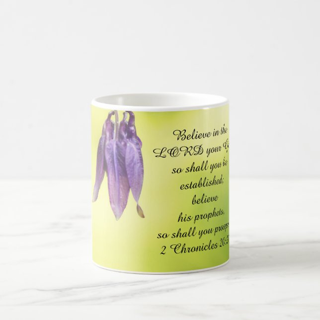 Mug Texte de la Bible 2 Chroniques 20:20 (Centre)