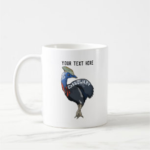 Mug texte de la dent de couleur cassowary