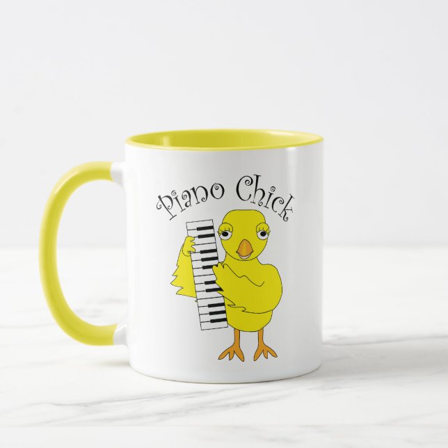 Mug Texte de la sélection de piano (Gauche)