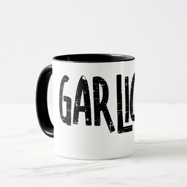Mug Texte de l'ail (Devant gauche)