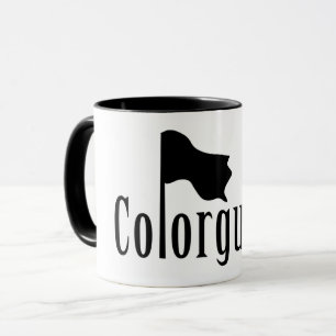 Mug Texte de l'indicateur de couleur