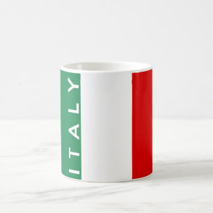 Mug texte de nom de symbole de drapeau de pays de