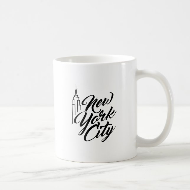 Mug Texte de script NYC (Droite)