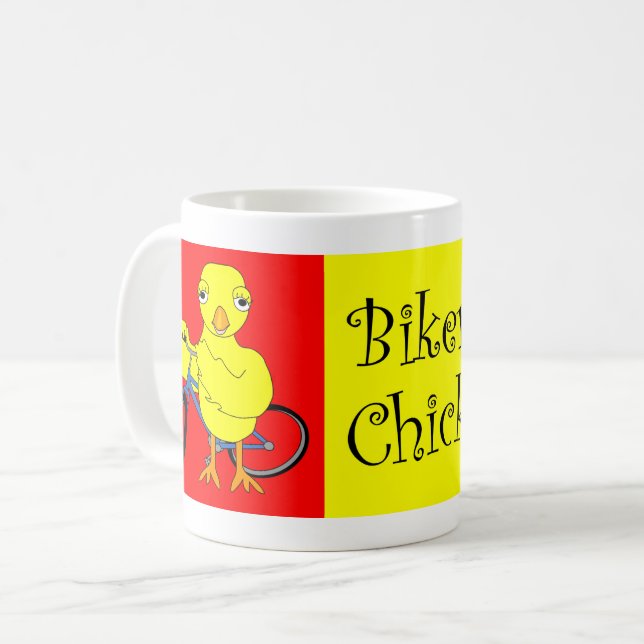 Mug Texte de sélection de vélos (Devant gauche)