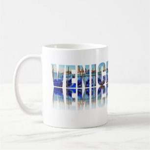 Mug Texte de Venise avec réflexion