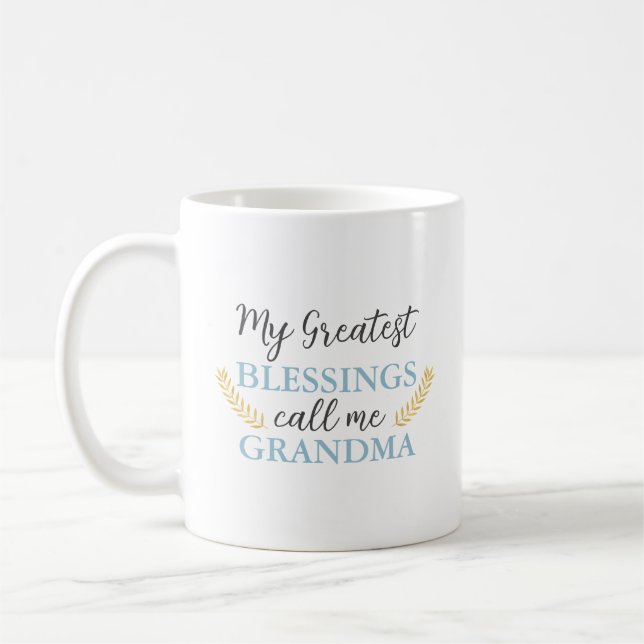 Mug Texte du devis de grand-mère sur mesure (Gauche)