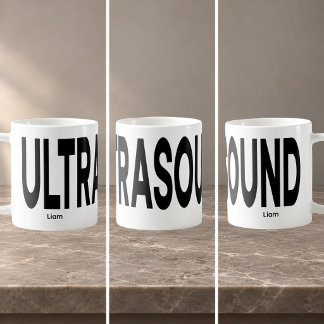 Mug Texte encadrant ULTRASOUND personnalisé