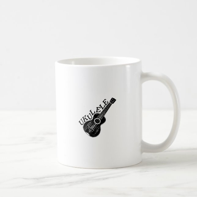 Mug Texte Et Image Ukulele (Droite)