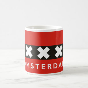 Mug texte néerlandais de nom du pays de drapeau de