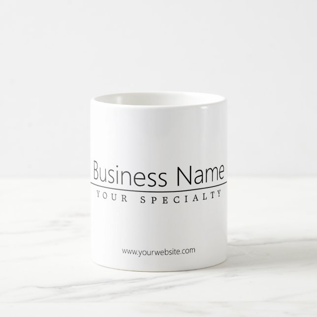 Mug Texte noir simple et élégant (Centre)
