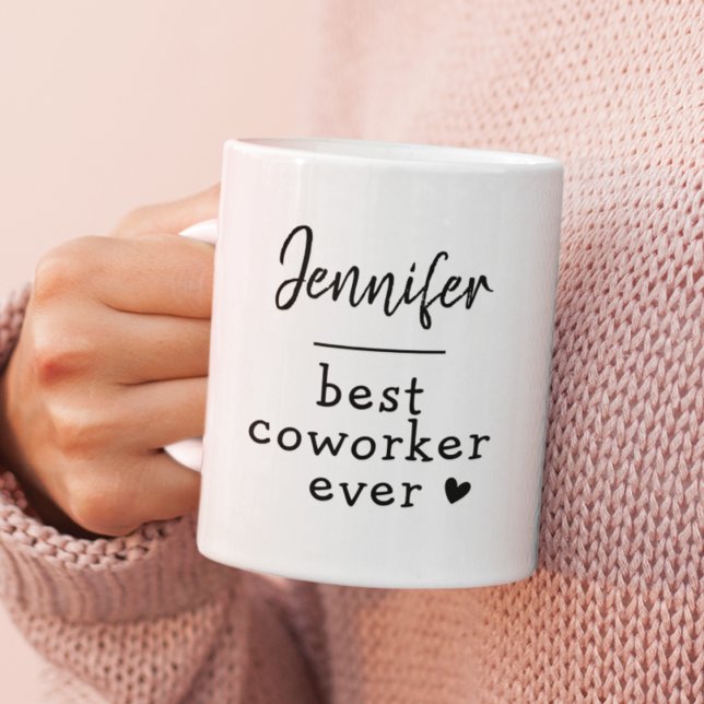 Mug Texte personnalisé Bestie Coworker Collègue Fun (Créateur téléchargé)