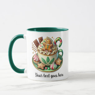 Mug Texte personnalisé Chocolat chaud de Noël