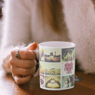 Mug Texte personnalisé collage photo personnalisé