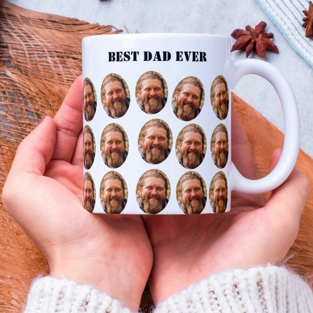 Mug Texte personnalisé face personnalisé avec l'image  (Custom Face Personalized Text with Picture Fun cool Photo picture put your face )