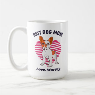 Mug Texte personnalisé Français Bulldog Chien Maman