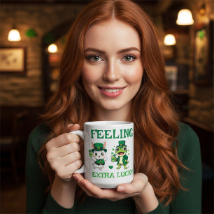 Mug Texte personnalisé Grenouille et Lapin de la Saint