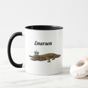 Mug Texte personnalisé   Le Royal Croc   Alligator de