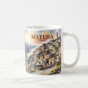 Mug Texte personnalisé Matera Italie Voyage Sassi di M