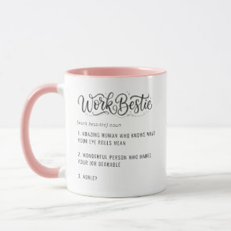 Mug Texte personnalisé Meilleure amie au travail Collè