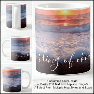 Mug Texte personnalisé Modèle de photo unique et magni