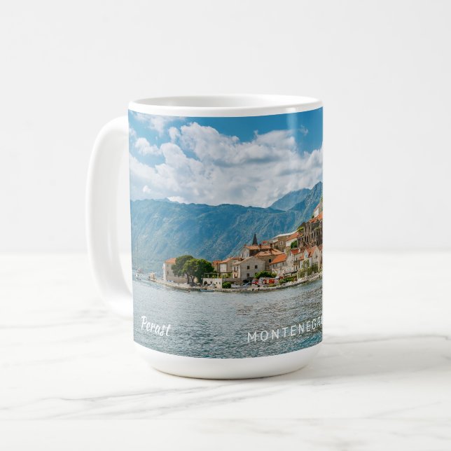 Mug Texte personnalisé Monténégro (Devant gauche)